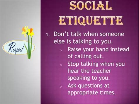 PPT - Social Etiquette PowerPoint Presentation, free download - ID:2533253