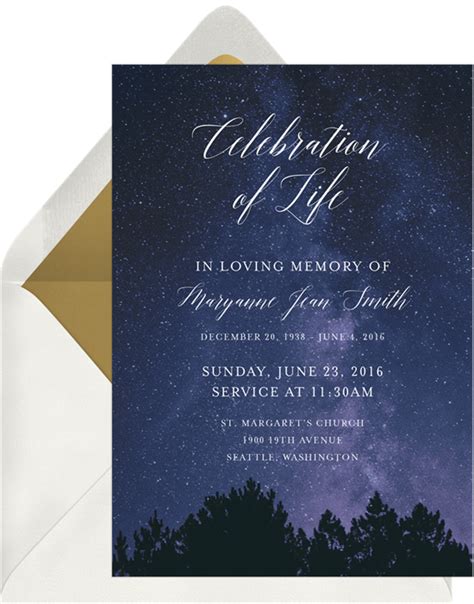 21 Beautiful Celebration of Life Invitations to Honor Your Loved One