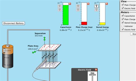 Solved: Using The Capacitor Simulation Found Here (http://... | Chegg.com