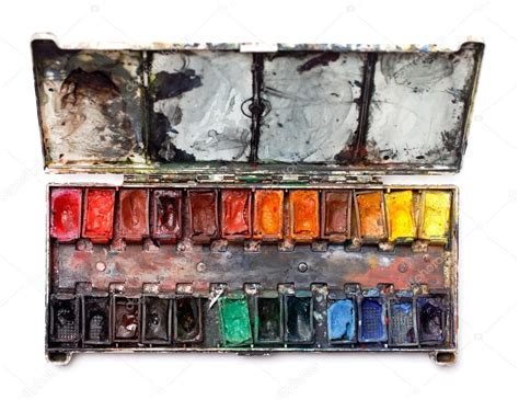 Watercolor paint box — Stock Photo © ultrapro #13747380