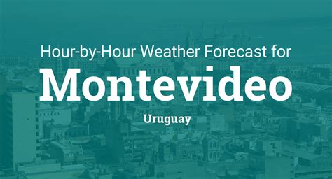 Hourly forecast for Montevideo, Uruguay