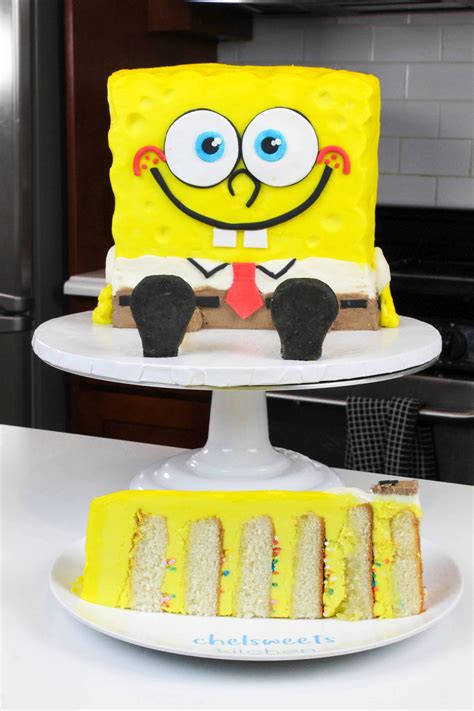 SpongeBob SquarePants Cake - Recipe And Tutorial