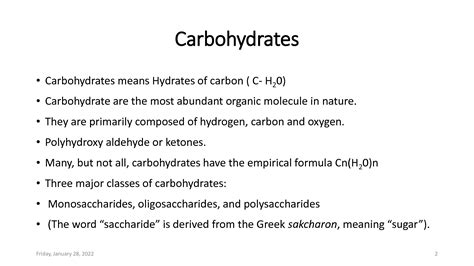 SOLUTION: 3 structure and function of carbohydrate - Studypool