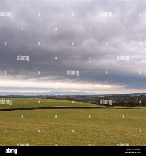 Pendle Hill in winter Stock Photo - Alamy