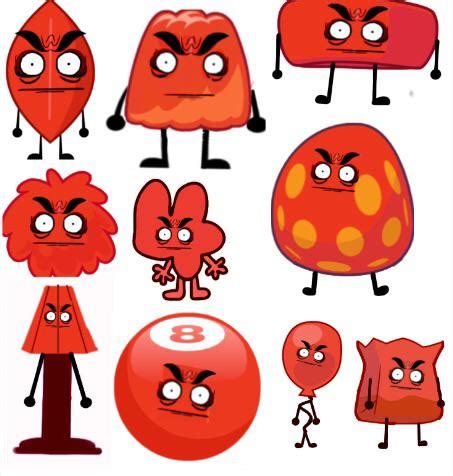 Evil bfb characters (Leafy Gelatin Bracelety Puffball 4 Eggy 8-Ball ...