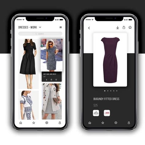 Clothes concept app. | Dresses for work, Dress, App