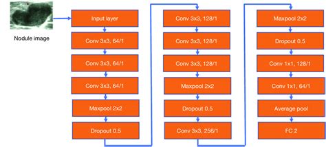 Network configurations of the classifier. The dropout layer is denoted ...