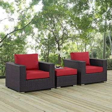 Manor Park 4-Piece Modern Aluminum Outdoor Patio Chat Set with Cushions ...
