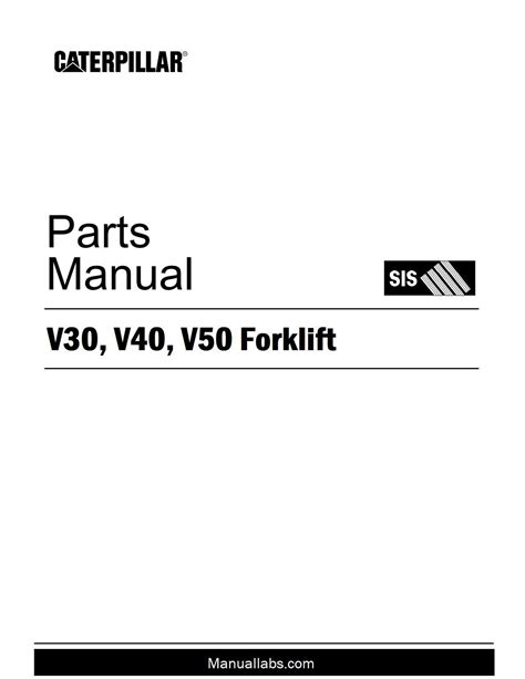 (CAT) Caterpillar V30, V40, V50 Forklift Parts Catalog Manual PDF Download by Service & Repair ...