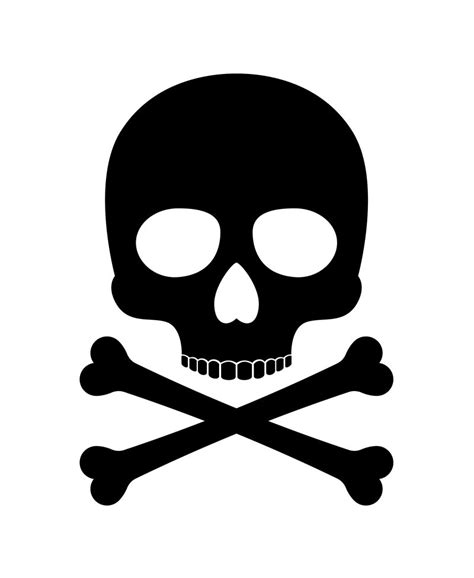 Crossbones skull death vector silhouette icon By SmartStartStocker | TheHungryJPEG