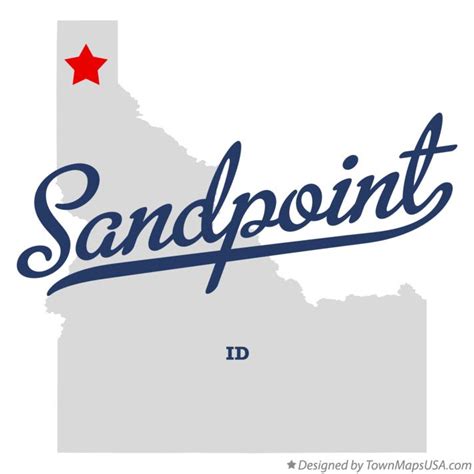 Map of Sandpoint, ID, Idaho