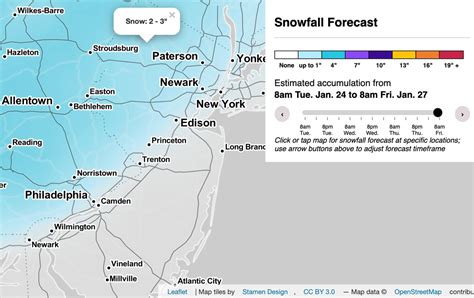 N.J. weather: How much snow will you get today? Latest map on snowfall ...