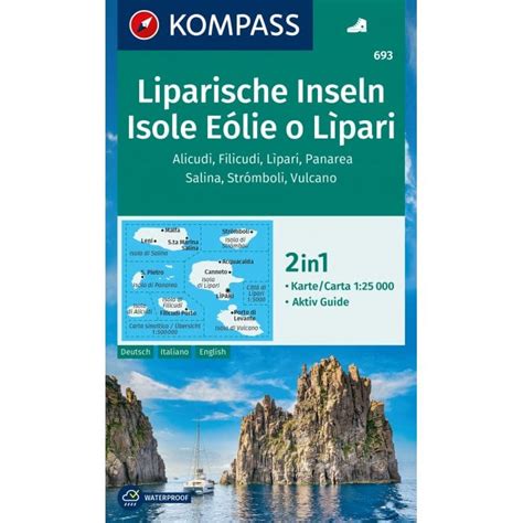 Lipari, Alicudi, Filicudi, Panarea, Salina, Stromboli Volcano - Aeolian Islands | Kompass hiking ...