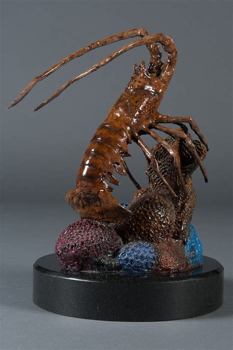 A Signed Contemporary Bronze Floridian Lobster Sculpture For Sale at 1stDibs | bronze lobster ...