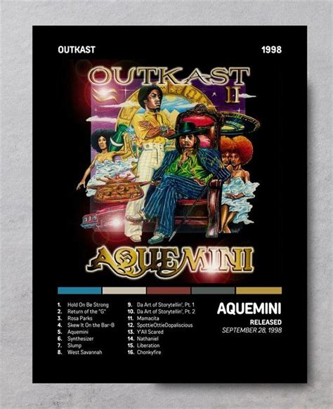 Outkast Aquemini Rap Music Album Cover Wall Art Poster – Aesthetic Wall Decor