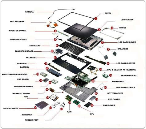 Laptop parts name | Electronics Knowledge | Pinterest | Printers, Computers and Laptops