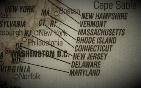 Old Map Of East Coast Of The USA Free Stock Photo - Public Domain Pictures