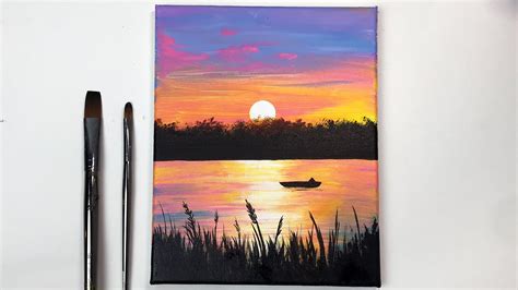 Beautiful Sunset Easy Paintings