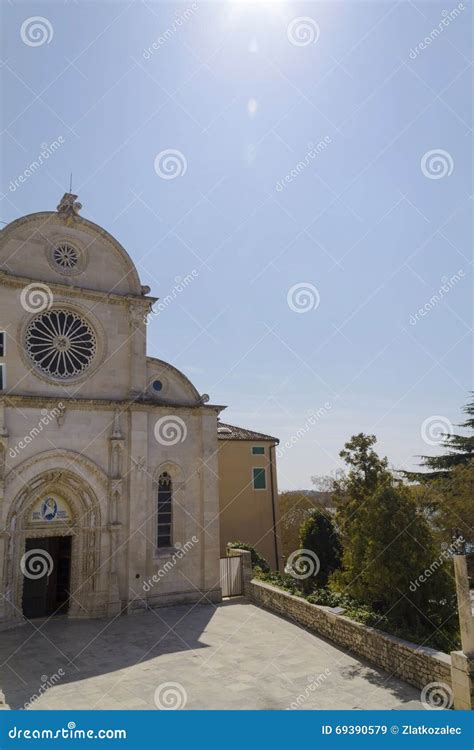 Cathedral in Sibenik,Croatia Editorial Stock Image - Image of stone, europe: 69390579