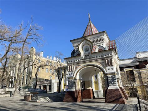 Triumphal Nicholas Arch of the Tsarevich. Vladivostok, Winter Editorial ...