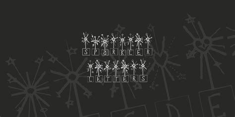 Sparkler Letters Font · 1001 Fonts