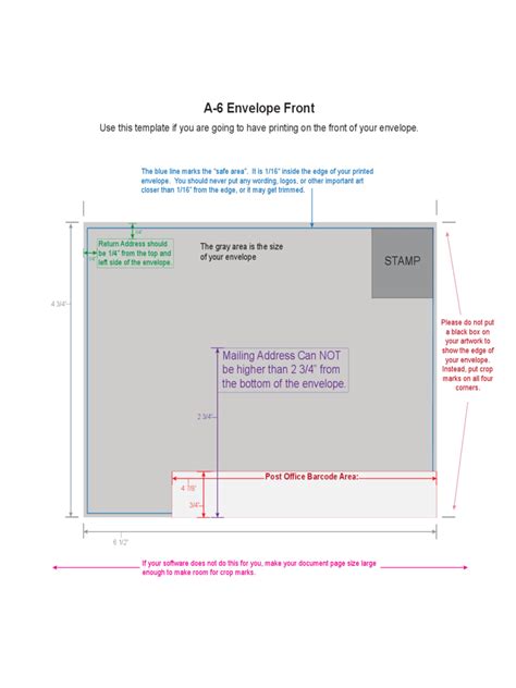 A6 Envelope Template - 2 Free Templates in PDF, Word, Excel Download