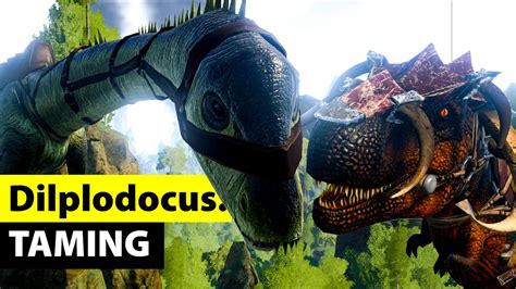 Ark Survival Evolved: Diplodocus Taming / Zähmen - German Gameplay - YouTube