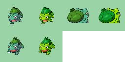 Cloned bulbasaur sprite sheet by krystalDragonX546 on DeviantArt