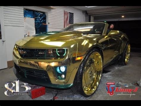 813 Customs: King ZL1 Camaro….Linny J SOLID GOLD PAINT & RIMS (VIDEO) | The Cannabis Lounge