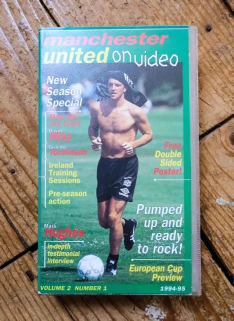 MANCHESTER UNITED ON Video, VHS, official, season 1994-1995, videotape £1.50 - PicClick UK