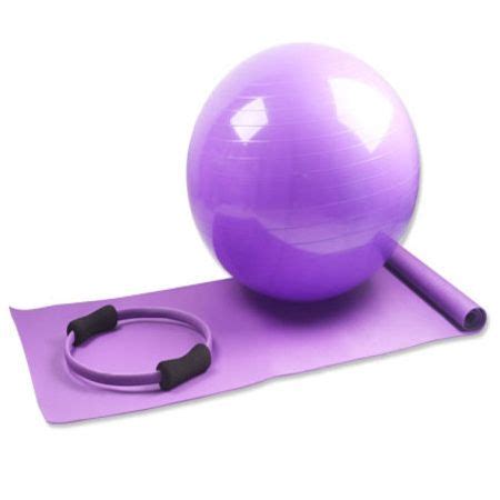 Yoga Pilates Exercise Equipment Set - Fitness Ball / Pilates Ring ...