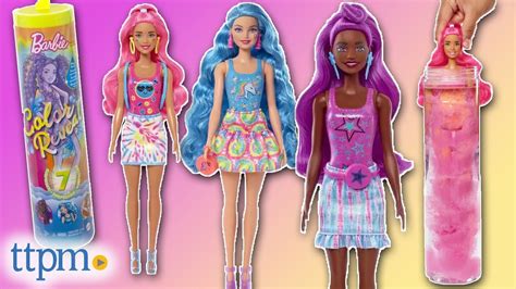 Barbie Color Reveal Dolls Neon Tie-Dye Series from Mattel Unboxing + Review! - YouTube