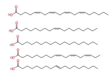 Which of these structures is arachidonic acid? | Homework.Study.com