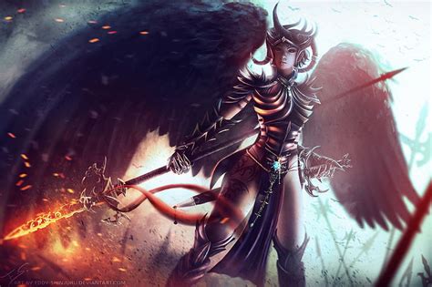 HD wallpaper: demon, wings, anime | Wallpaper Flare