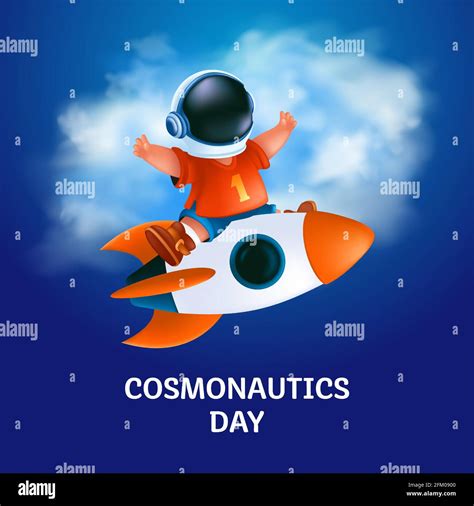 Poster or greeting card to 12 April - International Cosmonautics Day. The first human space ...