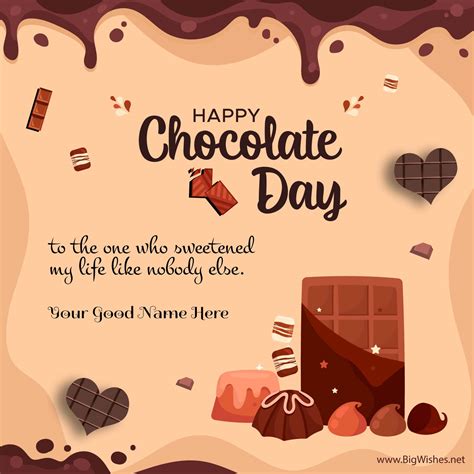 9th Feb 2024 Happy Chocolate Day Greeting Cards & Images