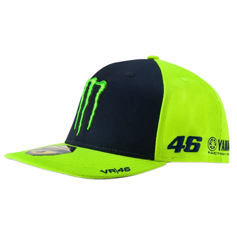 VR46 Valentino Rossi MONSTER Cap Blue/Yellow Adult One Size Official Merchandise | eBay