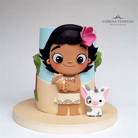 Cute Baby Moana Cake - Between The Pages Blog