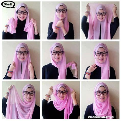 Hijab tutorial for glasses