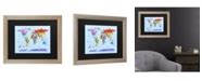 Trademark Global Michael Tompsett Childrens World Map Matted Framed Art - 27" x 33" - Macy's