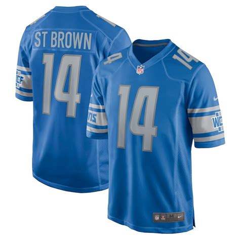 Detroit Lions Amon-Ra-St Brown Nike Replica Game Jersey - 196755118074