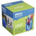 Buy Solo Multi Pen Holder Mix - Stationery Storage Tidy Desk Organizer Box, Blue Online at Best ...