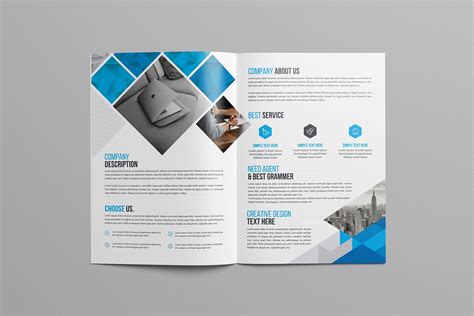 Print Bi-Fold Brochure Design 002922 - Template Catalog