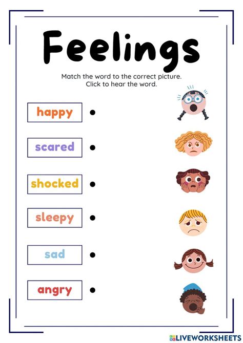 Feelings 7 worksheet | Feelings lesson plans preschool, Feelings activities, Feelings lesson plans