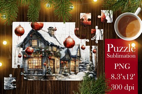 Christmas Puzzle PNG |Kids Puzzles Subli Graphic by AnNetArt · Creative ...