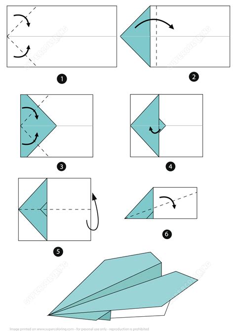 Origami Airplane Instructions | Free Printable Papercraft Templates