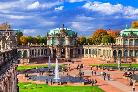 Landmarks of Germany - Zwinger museum and park in beautiful Dresden ...