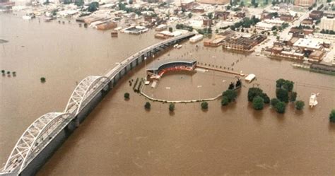 Record flood years vary by site