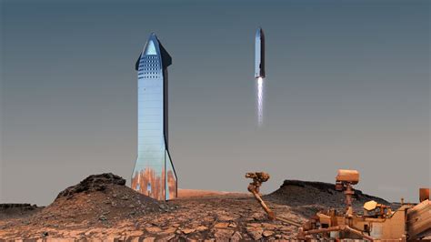 SpaceX Starship Mars Landing - YouTube