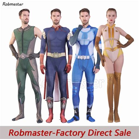 The Boys Cosplay Costumes 3d Spandex Zentai Adults Kids The Seven ...